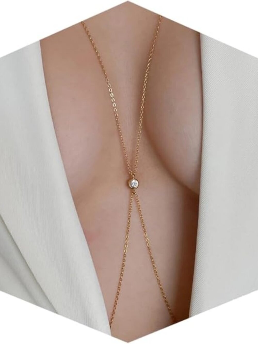 Body Chain Jewelry for Women, Layering Waist Chain for Bikinis